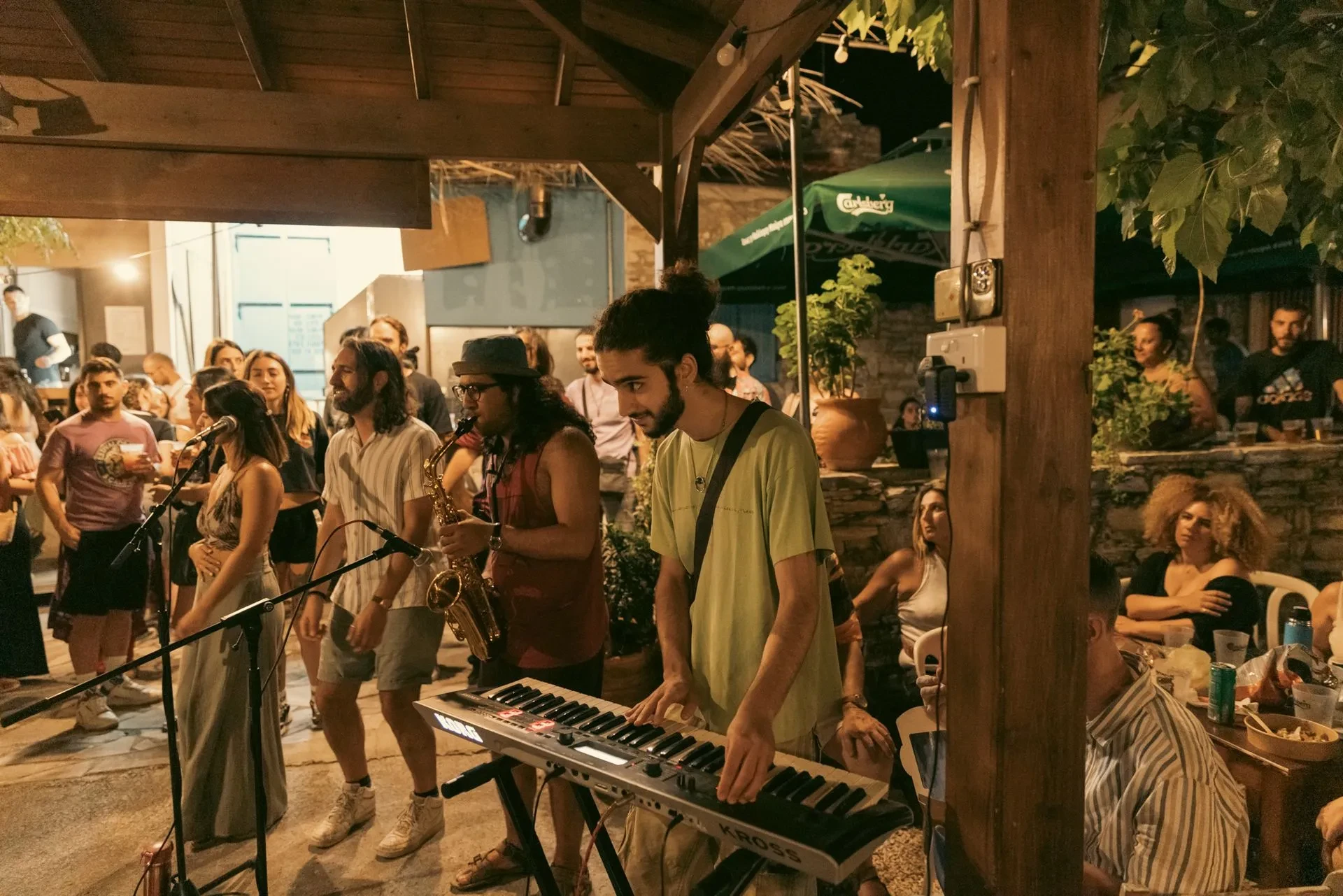 Presentation night jam session at Fengaros Music Village 2024